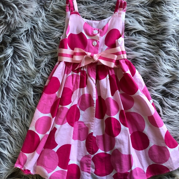 Girls Polka-Dot Bow Dress - Picture 4 of 5